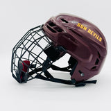 CCM Supertacks 710 Hockey Helmet-Medium-Maroon-CCM 580 Cage Large