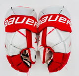 Boston University Bauer Vapor 1X Hockey Gloves-15"-Single Layer Palm