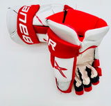 Boston University Bauer Vapor 1X Hockey Gloves-15"-Single Layer Palm