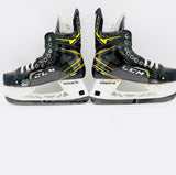 Custom NHL Pro Stock CCM Super Tacks AS3 Pro Hockey Skates-8-Regular Fit-271-Step Black Steel-No Insoles