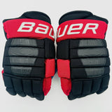 New Ohio State Bauer Pro Series Hockey Gloves-13"
