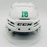 Texas Stars CCM Supertacks 910 Hockey Helmet-Bauer Visor-Small-White