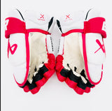 Boston University Bauer Vapor Hyperlite Hockey Gloves-13"-Single Layer Palms