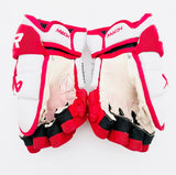 Boston University Bauer Supreme Mach Hockey Gloves-14"-Single Layer Palm