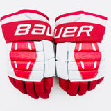 Boston University Bauer Pro Series Hockey Gloves-14"-Single Layer Palms