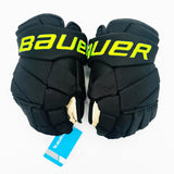 New Dallas Stars BLACKOUT Bauer Vapor Hyperlite Pro Hockey Gloves-14"-Single Layer Palm