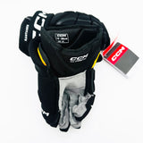 New NHL Pro Stock CCM HG12 Hockey Gloves-15"-Grey Palms
