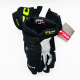 New Dallas Stars BLACKOUT CCM HGQL Hockey Gloves-14"-Grey Palms