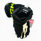 New Dallas Stars BLACKOUT CCM HGJS Jetspeed Hockey Gloves-14"-Grey Palms