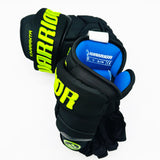 New Dallas Stars BLACKOUT Warrior Covert QRE Pro Hockey Gloves-14"-Black Palms