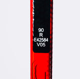 New Custom Red CCM JetSpeed FT8 Pro-LH-90-P90-Grip W/ Bubble Texture