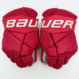 Team Russia Bauer Vapor 1X Pro Hockey Gloves-13"-Single Layer Palm-Short Cuff