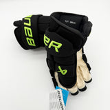 New Dallas Stars BLACKOUT Bauer Supreme Mach Pro Hockey Gloves-15"-Single Layer Palms