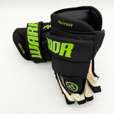 New Dallas Stars BLACKOUT Warrior AX1 Hockey Gloves-14"-Single Layer Palms