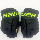 Dallas Stars BLACKOUT Bauer Vapor 2X Pro Hockey Gloves-14"-Custom Short Cuff-Single Layer Palms