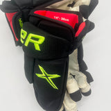 Dallas Stars BLACKOUT Bauer Vapor 2X Pro Hockey Gloves-14"-Custom Short Cuff-Single Layer Palms