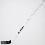 New Custom White CCM Ribcore Trigger 9 Pro-RH-85-ZEGRAS Max-Grip W/ Bubble Texture