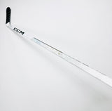 New Custom White CCM Ribcore Trigger 9 Pro-RH-85-ZEGRAS Max-Grip W/ Bubble Texture