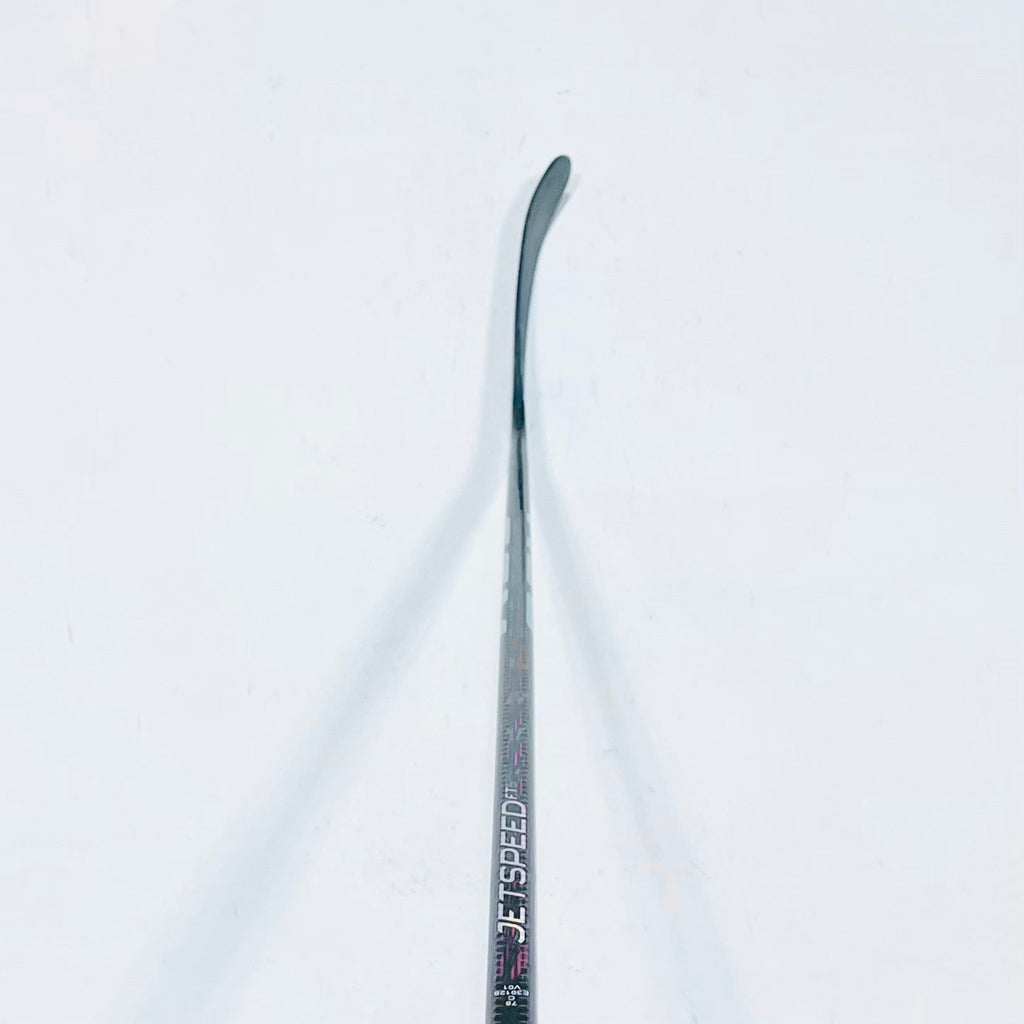 New Red CCM Jetspeed FT5 Pro Hockey Stick-LH-75 Flex-Custom Toe Curve (Modified P28M)-Grip W/ Corner Tactile