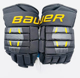 New Colorado College Bauer Pro Series Hockey Gloves-15"-Single Layer Palms