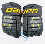 New Colorado College Bauer Pro Series Hockey Gloves-14"-Single Layer Palms