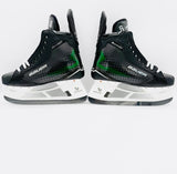 New Custom Green Bauer Supreme Shadow Hockey Skates-11-Fit 3-296-FlyTi