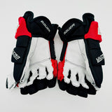New Ohio State Bauer Supreme Ultrasonic Hockey Gloves-14"-Grey Clarino Palms