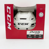 New NHL Pro Stock CCM Tacks 710 Hockey Helmet-Medium-White