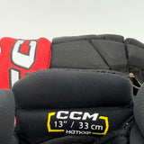 New NCAA Stock CCM HGTKXP Hockey Gloves-13"-Single Layer Palms