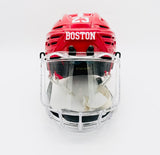 Custom Boston University Bauer Re-Akt 150 Hockey Helmet-Medium-Bauer Bubble-Red