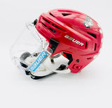 Custom Boston University Bauer Re-Akt 150 Hockey Helmet-Medium-Bauer Bubble-Red