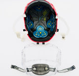 Custom Boston University Bauer Re-Akt 150 Hockey Helmet-Medium-Bauer Bubble-Red