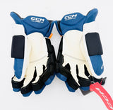 New Tampa Bay Lightning CCM JetSpeed FT1 Hockey Gloves-14"-Single Layer Palms