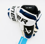 New Tampa Bay Lightning Bauer Vapor HyperLite Hockey Gloves-14"-Single Layer Palms-Modified Short Cuff