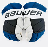 Custom Tampa Bay Lightning Bauer Vapor HyperLite Hockey Gloves-15"-Single Layer Palms