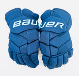 New Tampa Bay Lightning Bauer Supreme Mach Hockey Gloves-14"-Single Layer Palms-Modifed Cuff