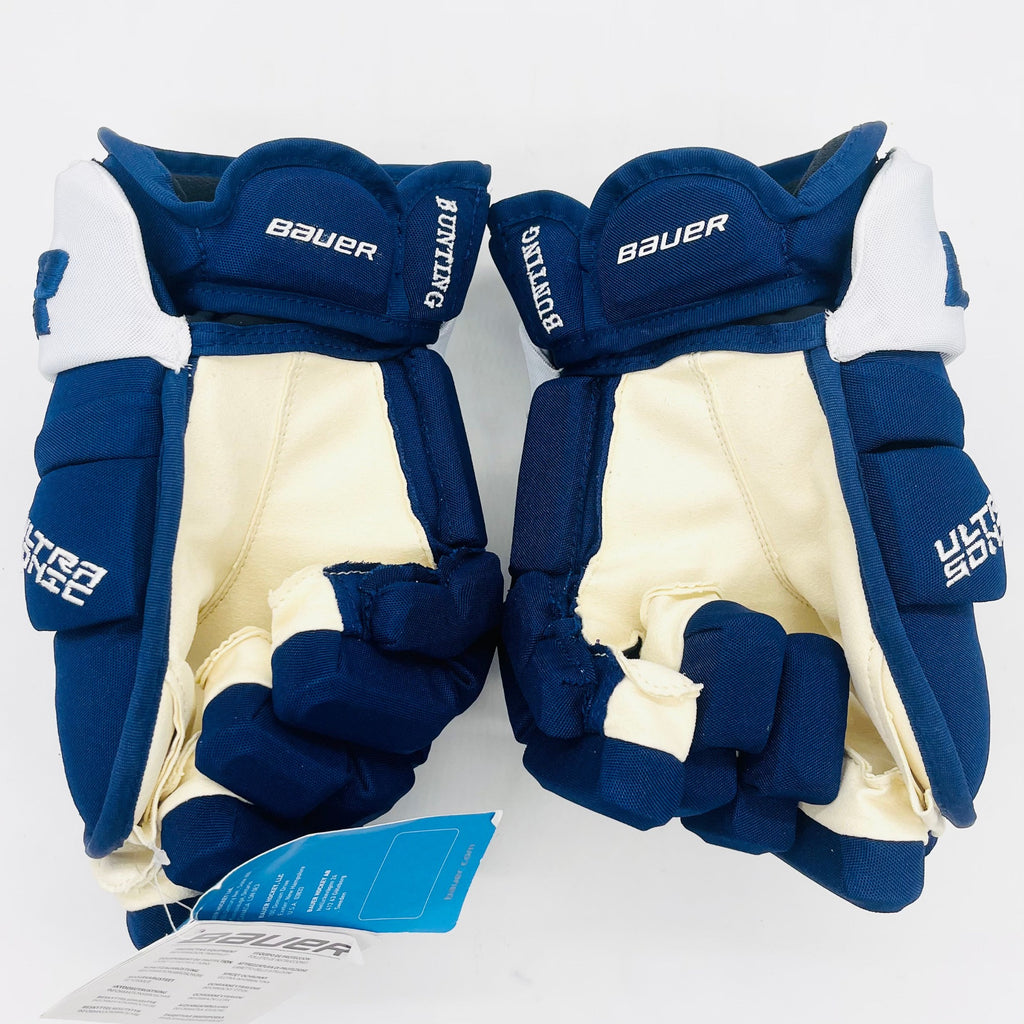 New Toronto Maple Leafs Bauer Supreme Ultrasonic Hockey Gloves-14"-Single Layer Palms-Custom Floating Cuffs