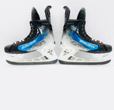 Nearly New Custom Blue Bauer Vapor HyperLite 2 Hockey Skates-7 5/8 E/A-272-LS Pulse Ti