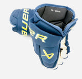 New U of Michigan Bauer Vapor Flylite Hockey Gloves-15"-Single Layer Palms