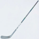 New Custom Silver CCM Jetspeed FT5 Pro Hockey Stick-RH-90 Flex-P90-Grip W/ Bubble Texture