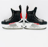 Custom Red CCM JetSpeed FT4 Pro Hockey Skates-8.5 D/A-271-Black StepSteel-Reload Runner-No Insoles