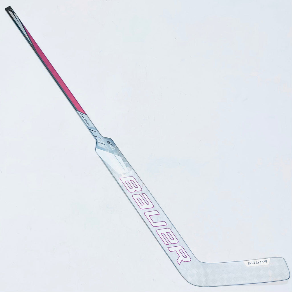 New Custom Red Bauer Supreme Ultrasonic Goalie Hockey Stick-Regular-P31-Bauer Stamp 26"-Shaft 30" & Paddle 28.5" (As Measured)