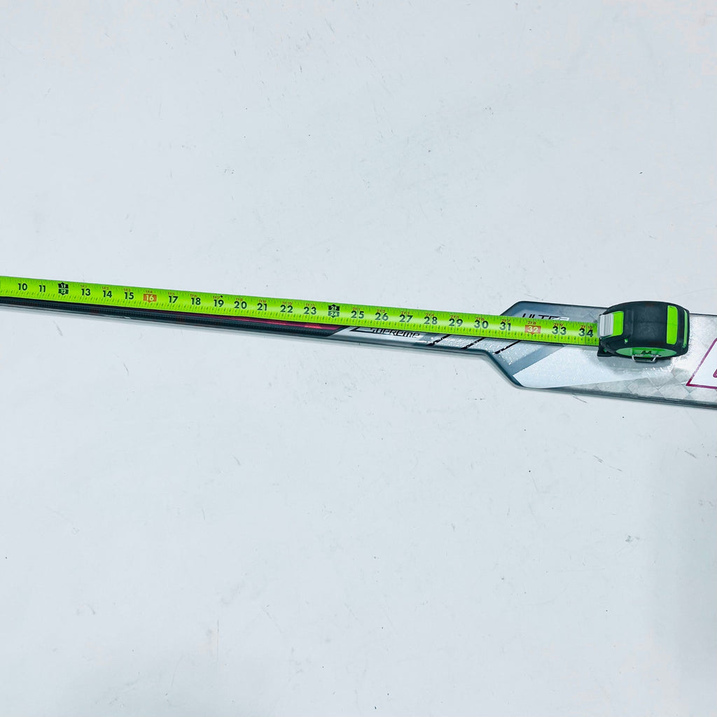 New Custom Red Bauer Supreme Ultrasonic Goalie Hockey Stick-Regular-P31-Bauer Stamp 26"-Shaft 30" & Paddle 28.5" (As Measured)