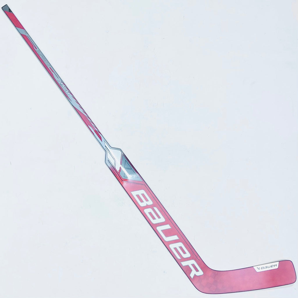New Custom Red/Silver  Bauer Supreme MACH Goalie Hockey Stick-Regular-P31-Shaft 30" & Paddle 27.5" (As Measured)