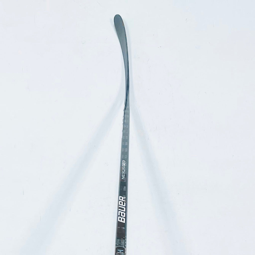 New Custom Silver Bauer Nexus GEO (2N Pro XL Build) Hockey Sticks-RH-Ovi Pro Curve-87 Flex-Grip