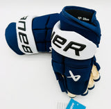 New Tampa Bay Lightning Bauer Supreme Mach Hockey Gloves-13"-Single Layer Palms-Floating Cuffs