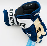 New Tampa Bay Lightning Bauer Supreme Mach Hockey Gloves-13"-Single Layer Palms-Vapor Cuff