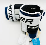 New Tampa Bay Lightning Reverse Retro Bauer Pro Series Hockey Gloves-14"-Single Layer Palms