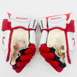 Boston University Bauer Vapor 2X Pro Hockey Gloves-14"