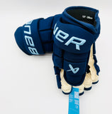 New Tampa Bay Lightning Bauer Supreme Mach Hockey Gloves-15"-Single Layer Palms